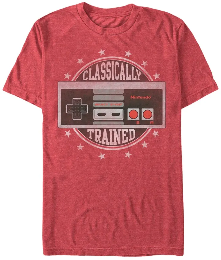 Nintendo Men's Nes Controller Classically Trained Short Sleeve T-Shirt