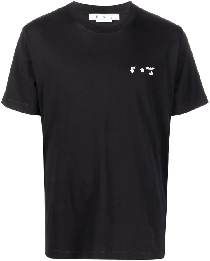 Ow logo-print slim-cut T-shirt