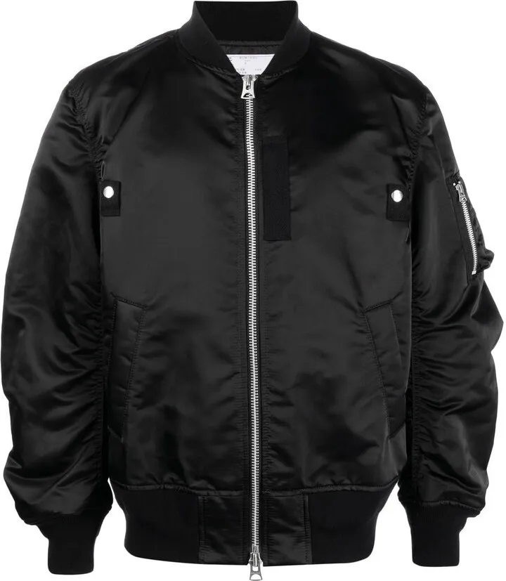Zipped Bomber Jacket