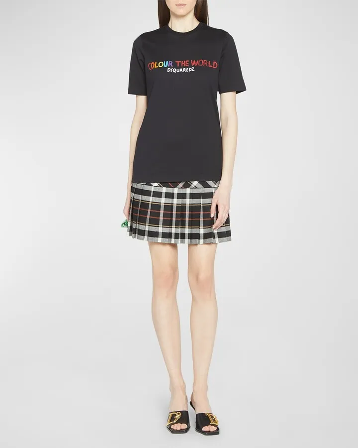 Crewneck Embroidered Graphic Tee
