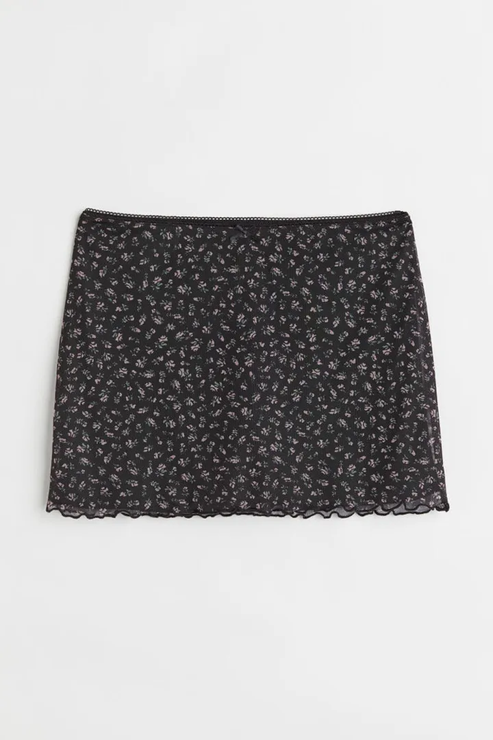 Mesh Mini Skirt