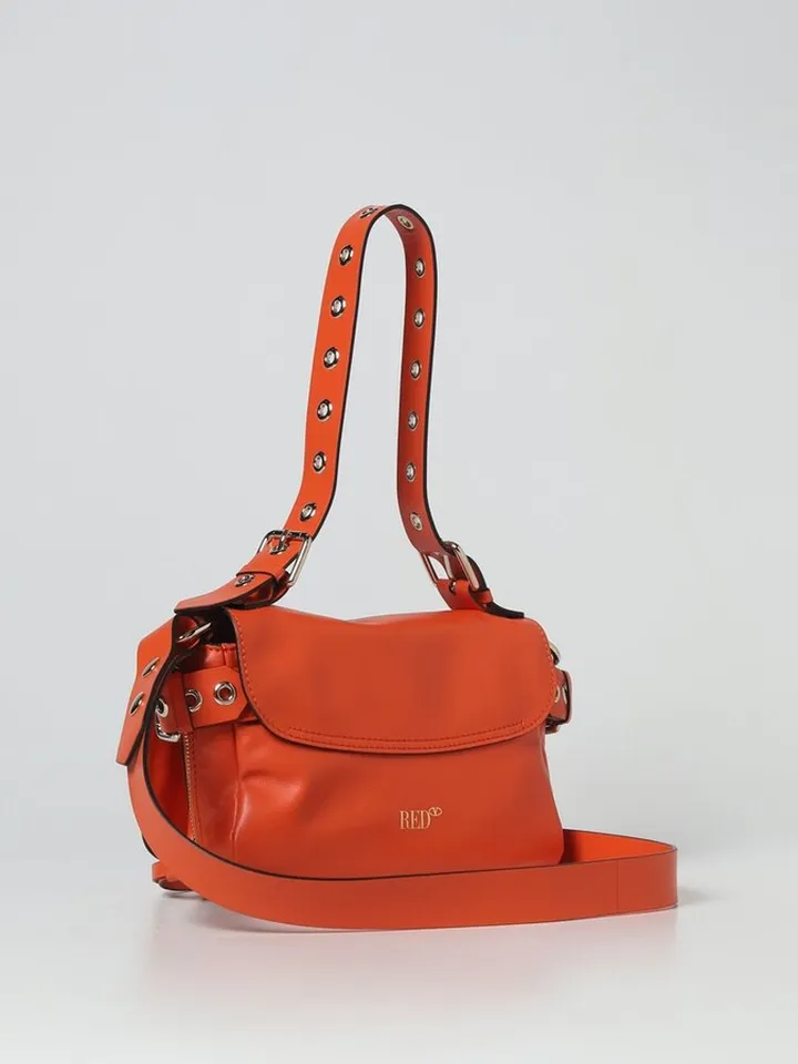 REDValentino Bikered Zip Buckle Shoulder Bag