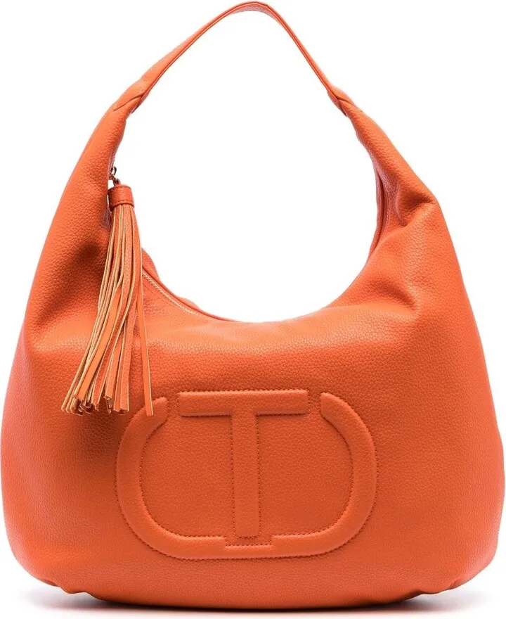 Logo-Embossed Tassel-Detail Tote Bag
