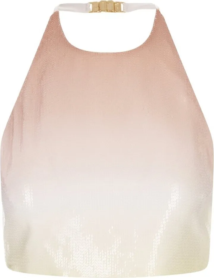 GCDS Halterneck Sequin Top