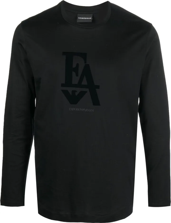 logo-print long-sleeved T-shirt