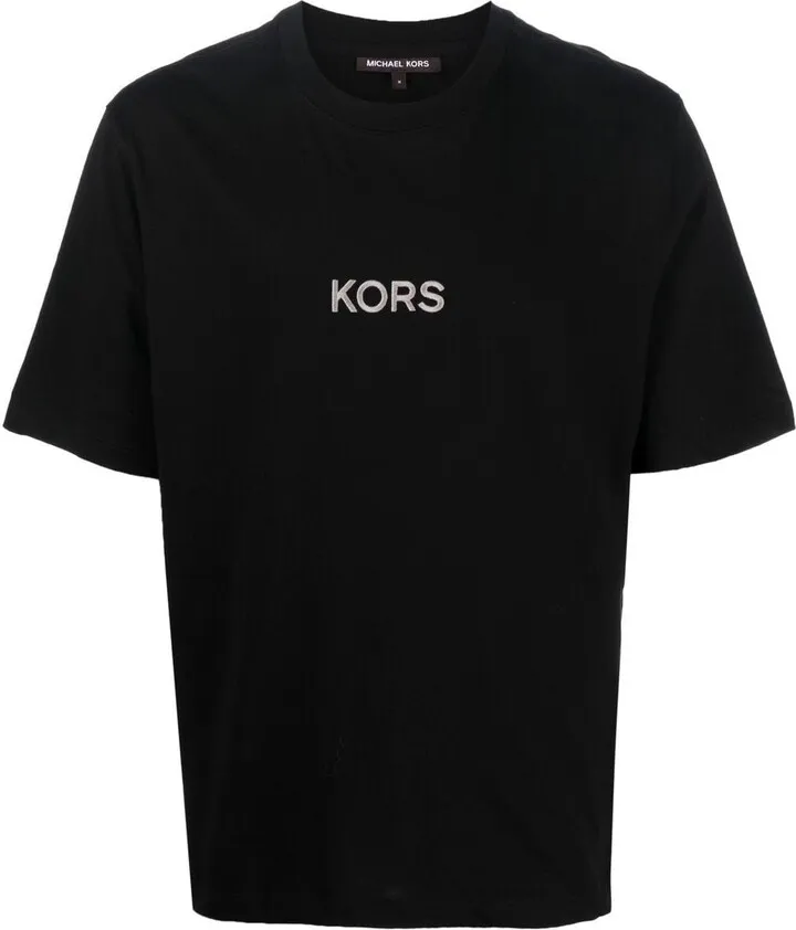 logo-embroidered cotton T-shirt