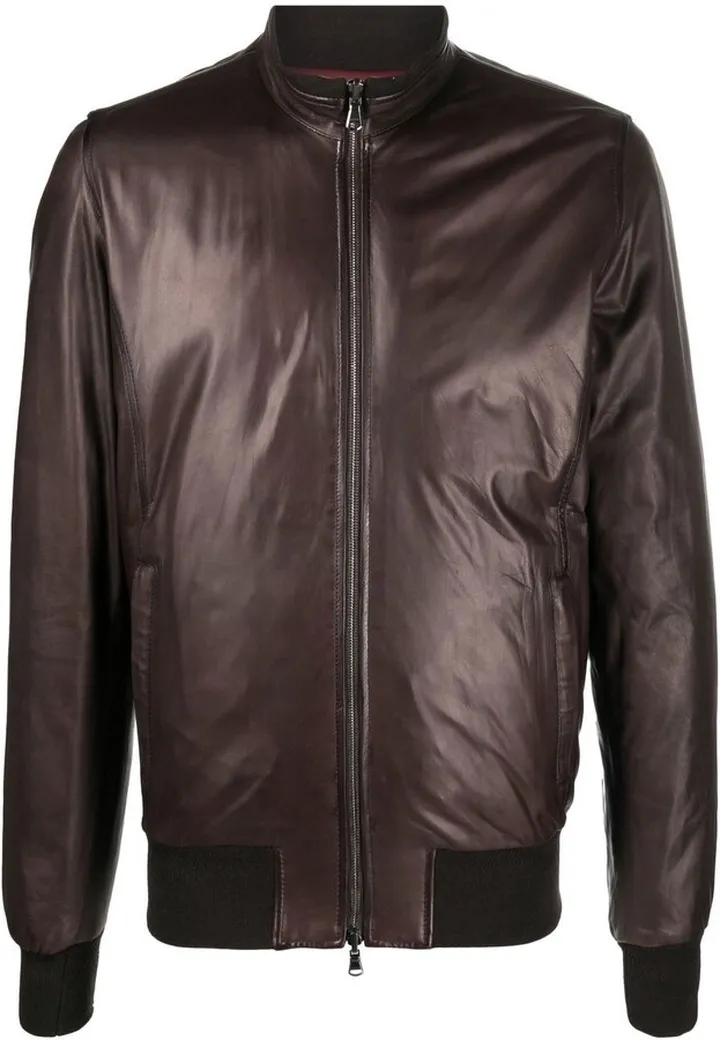 Leather Bomber Jacket