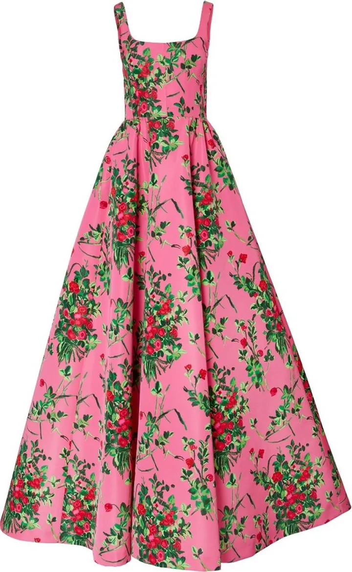 Floral-Print Gathered Dress