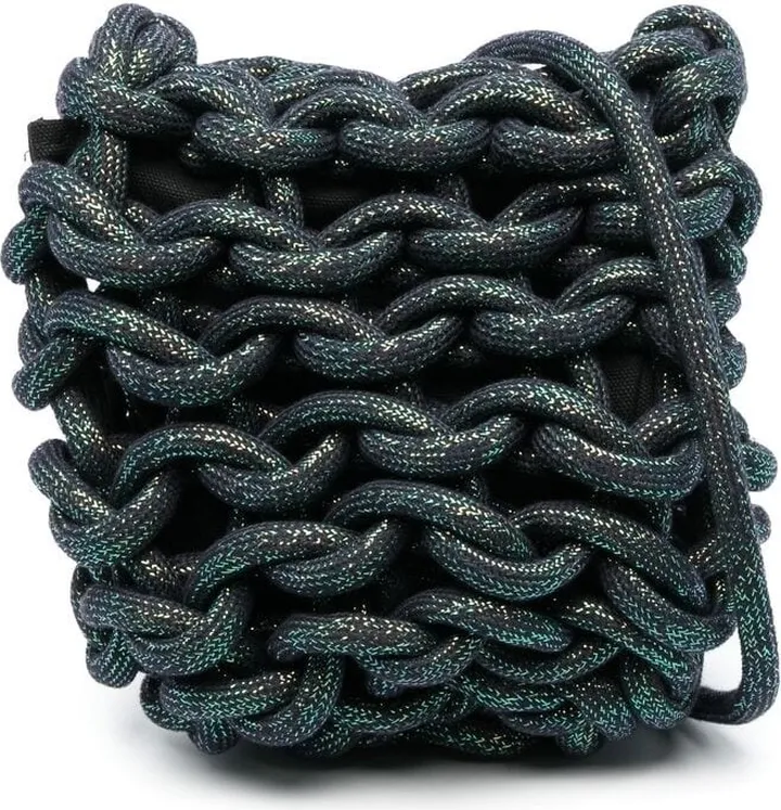 Rope-Weaved Crossbody Bag