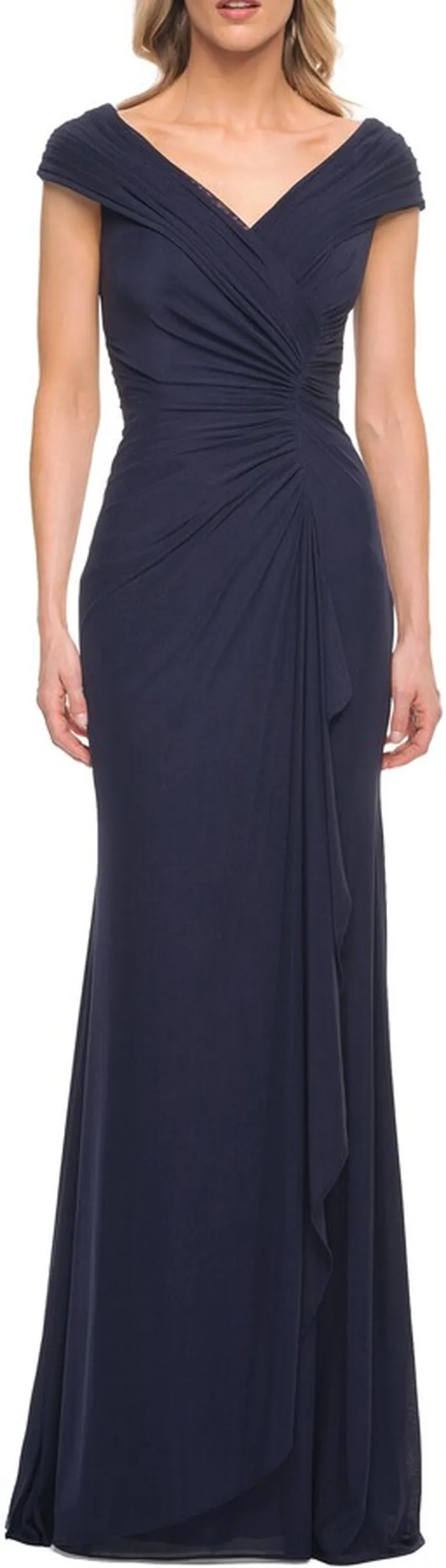V-Neck Jersey Gown