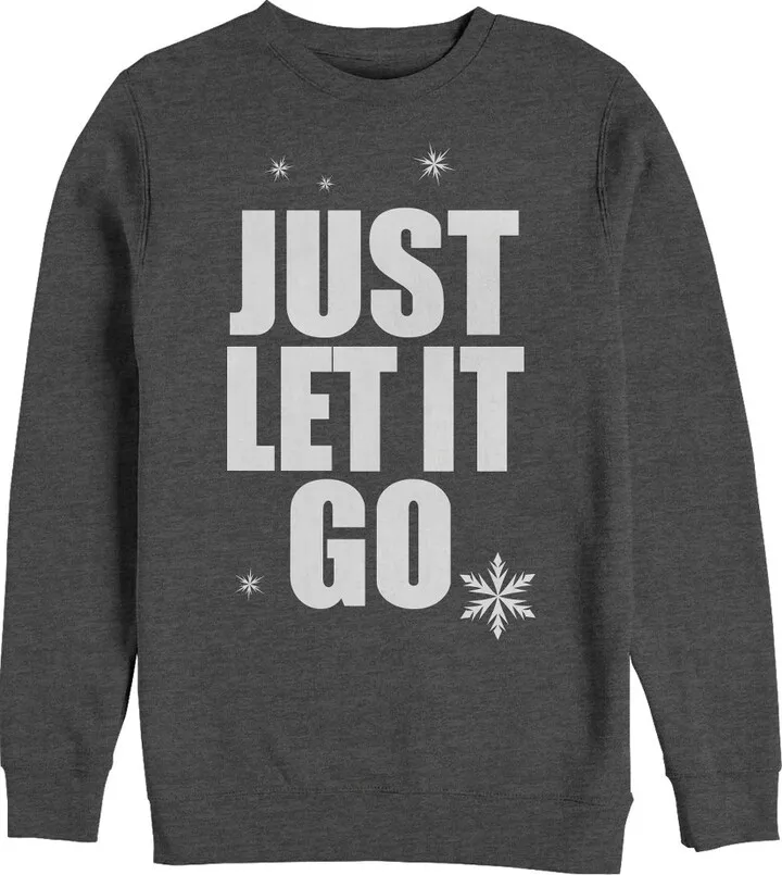 Men's Ralph Breaks the Internet Comfy Elsa Sweatshirt - Charcoal Heather - 3X Large