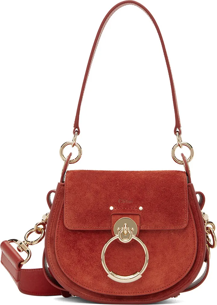 Chloé Brown Small Tess Crossbody Bag