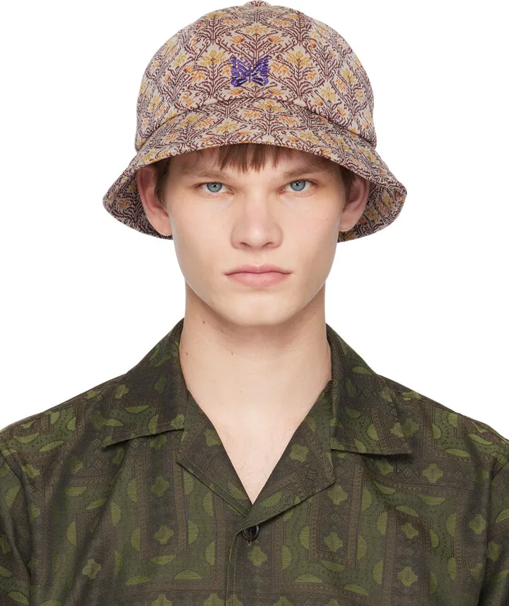 NEEDLES Beige Floral Bucket Hat