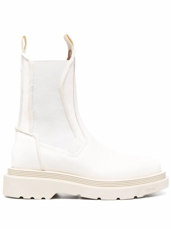 panelled leather Chelsea boots