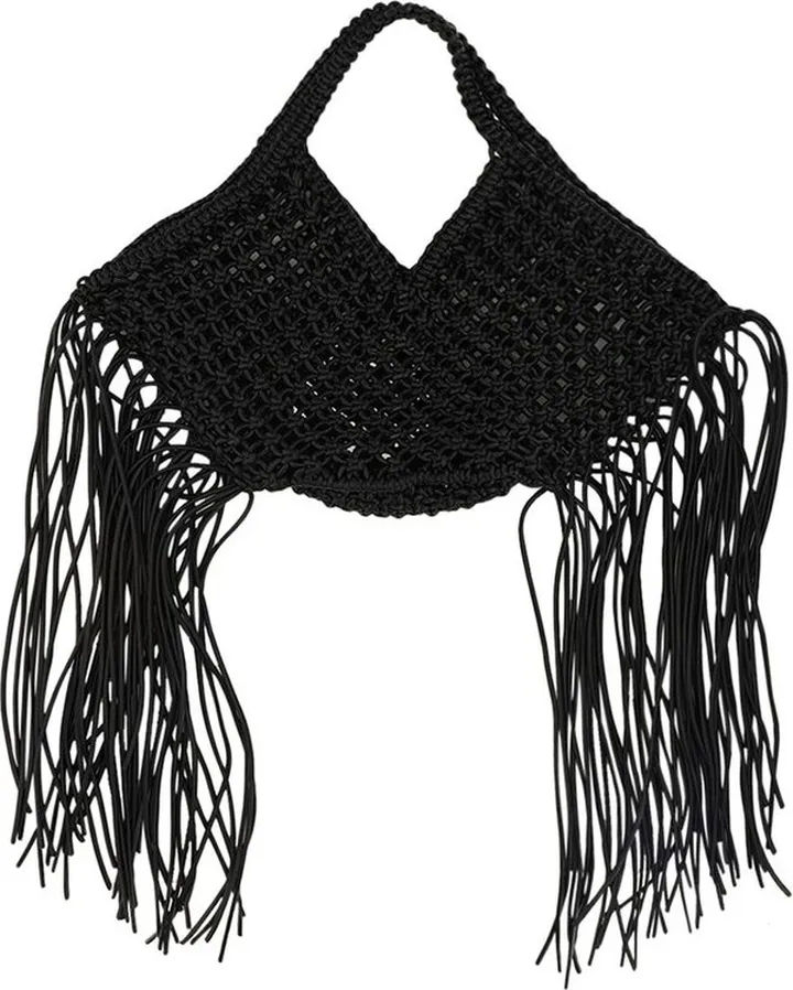 Yuzefi Interwoven Fringed Tote Bag
