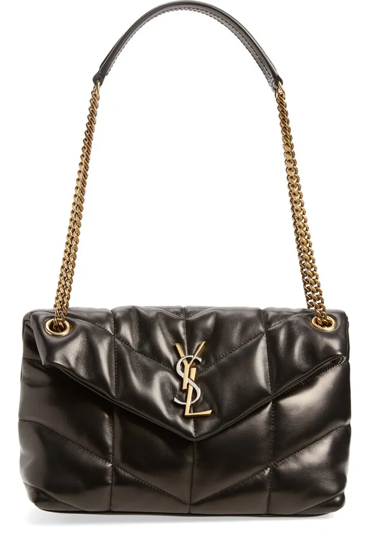 Small Leather Puffer Bag
