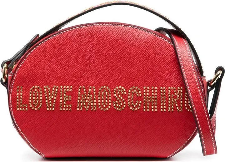 Studded Logo Crossbody Bag
