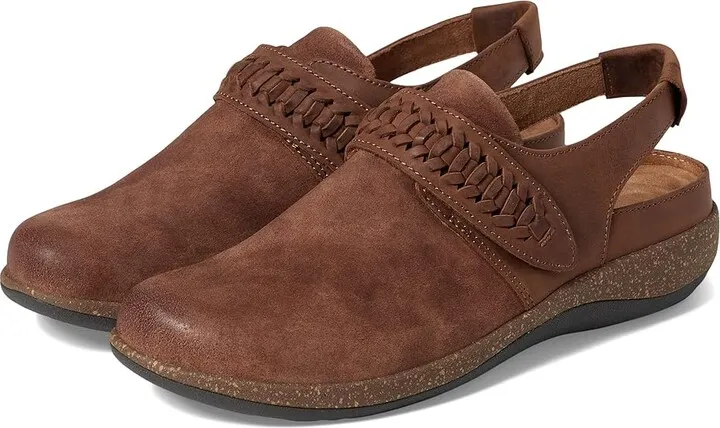 Aetrex Leni (Tabacco) Women's Clog Shoes