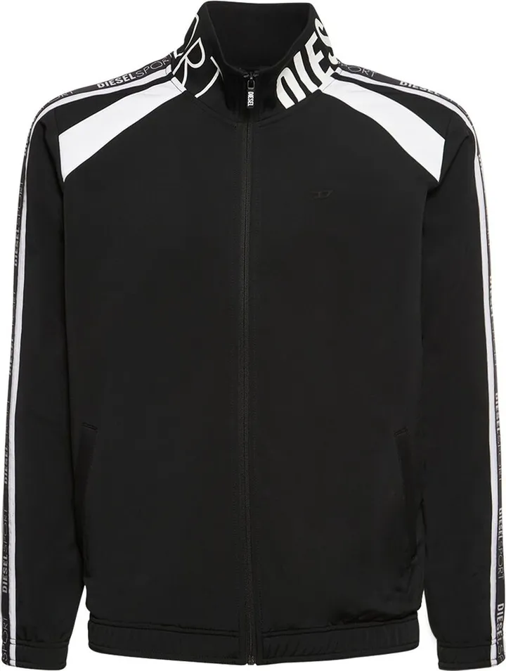 Sport logo tech zip-up track jacket