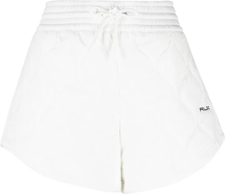Quilted Drawstring Track Shorts