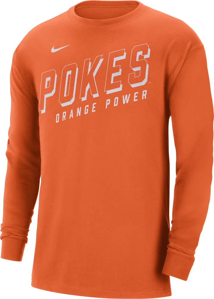 Oklahoma State Nike Men's College Long-Sleeve Max90 T-Shirt in Orange