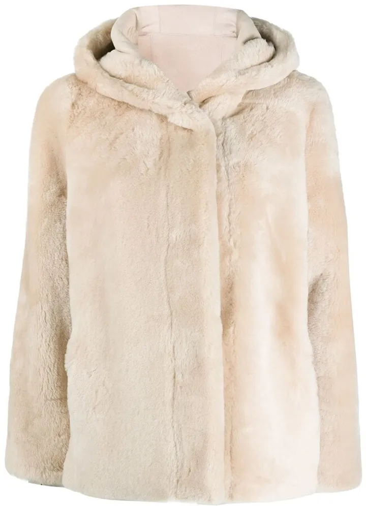 Shearling Hooded Jacket
