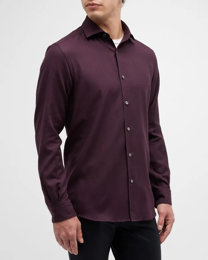 Men's Cotton-Cashmere Sport Shirt