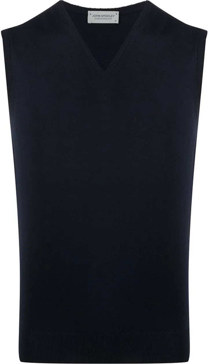 JOHN SMEDLEY- Sleeveless Wool Pullover