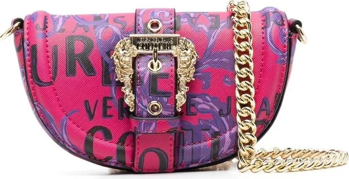 Logo Couture print crossbody bag
