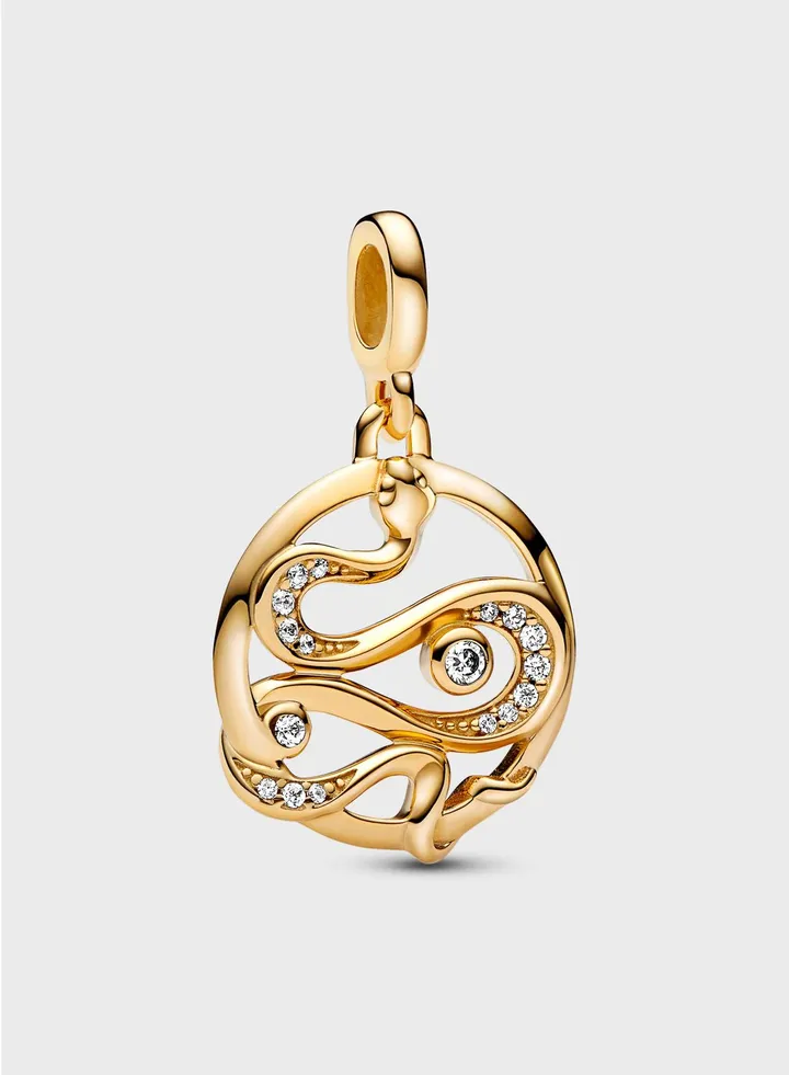 Pandora Me Pavé Snake Medallion