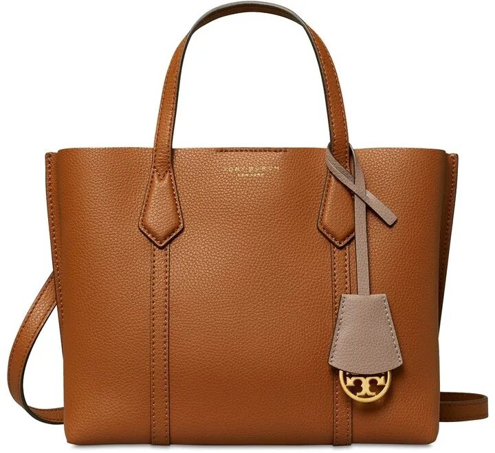 SM Perry triple-compartment leather tote