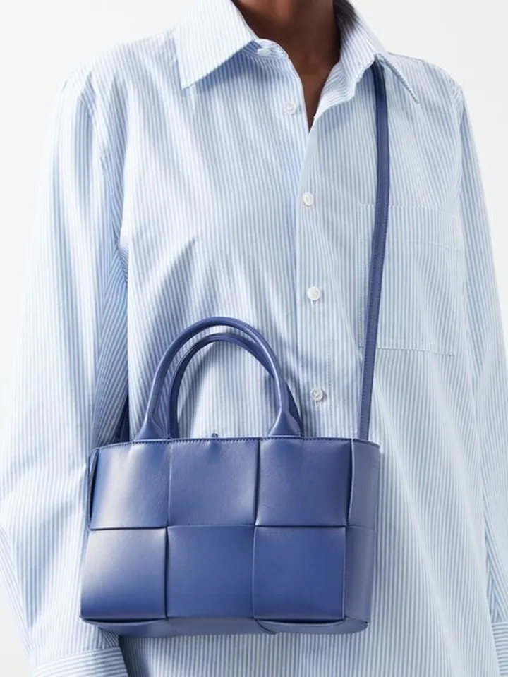 Arco Mini Intrecciato-leather Tote Bag
