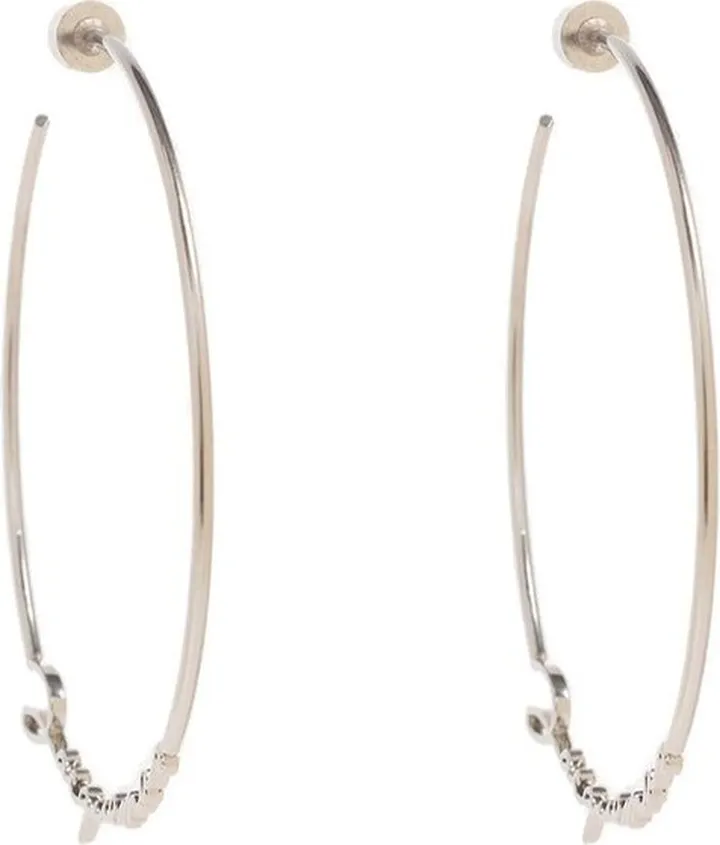 Jacquemus Signature Logo Hoop Earrings