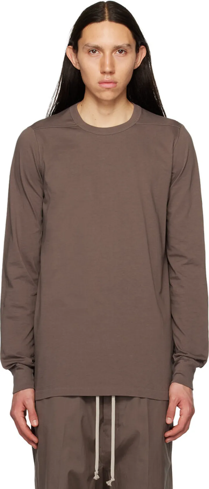Rick Owens Gray Level Long Sleeve T-Shirt