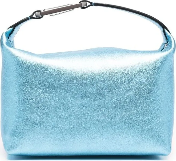mini Moon metallic-leather bag