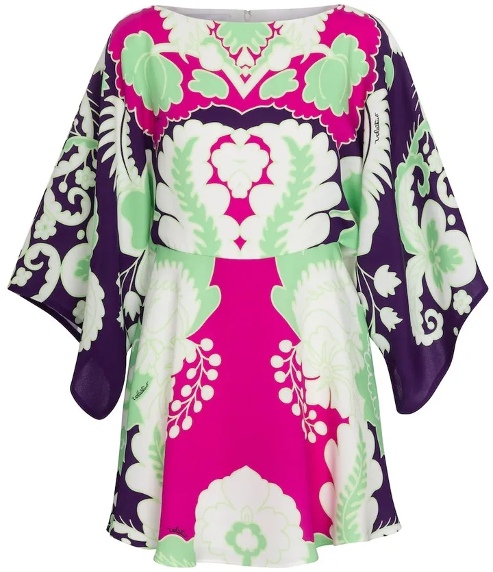 Valentino printed silk minidress