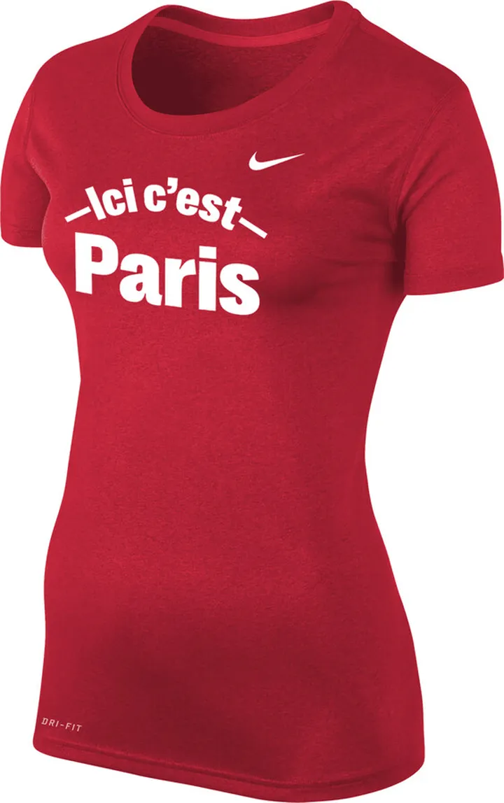 Paris Saint-Germain Nike Women's Dri-FIT T-Shirt in Red