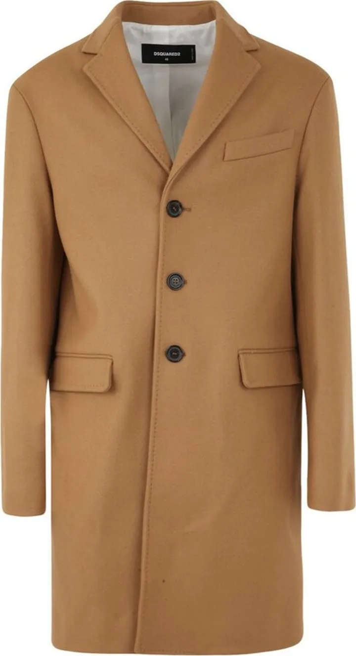 Dsquared2 Single-Breasted Long-Sleeved Coat