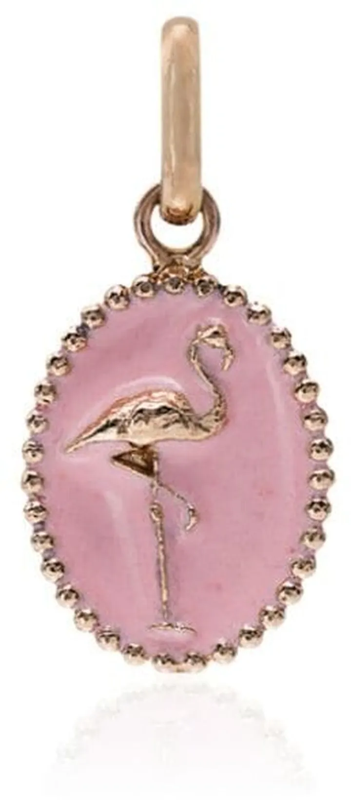 Pink And Rose Gold Flamingo Charm