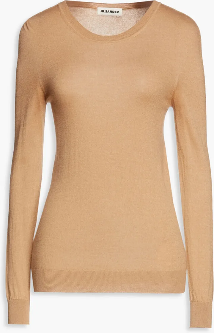 Cashmere and silk-blend sweater