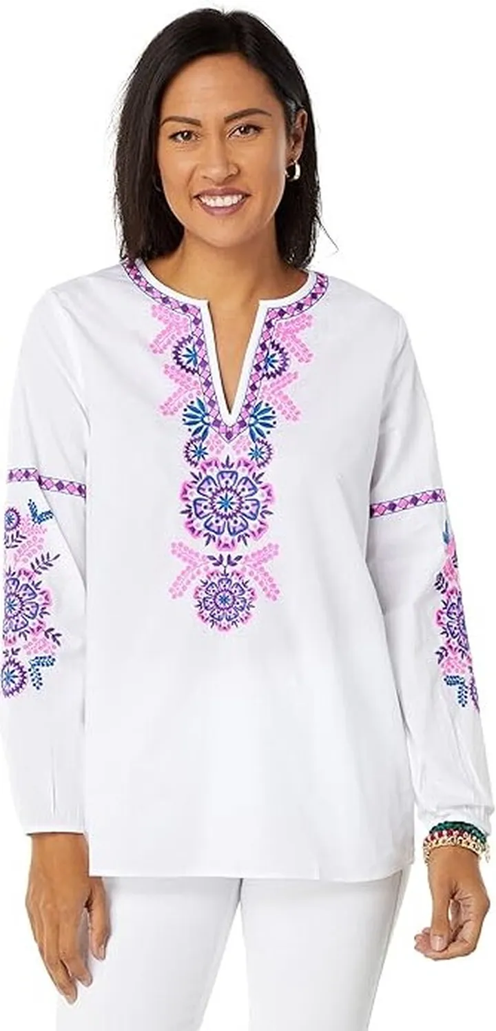 Lilly Pulitzer Coretta Tunic (Resort White) Women's Clothing