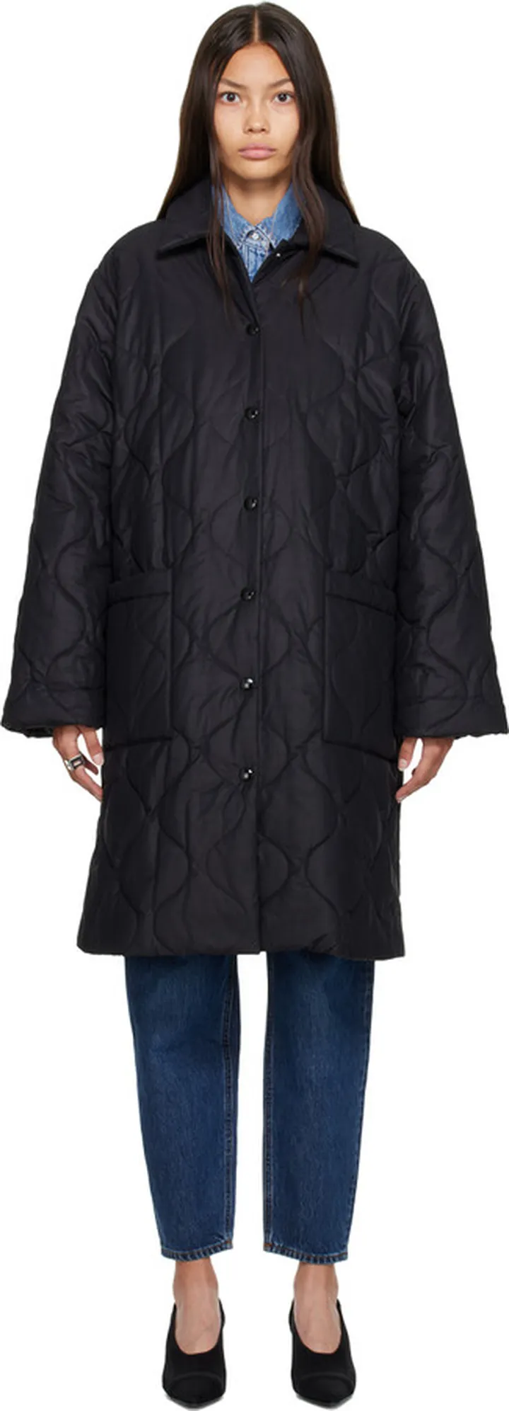 A.P.C. Black Sarah Coat