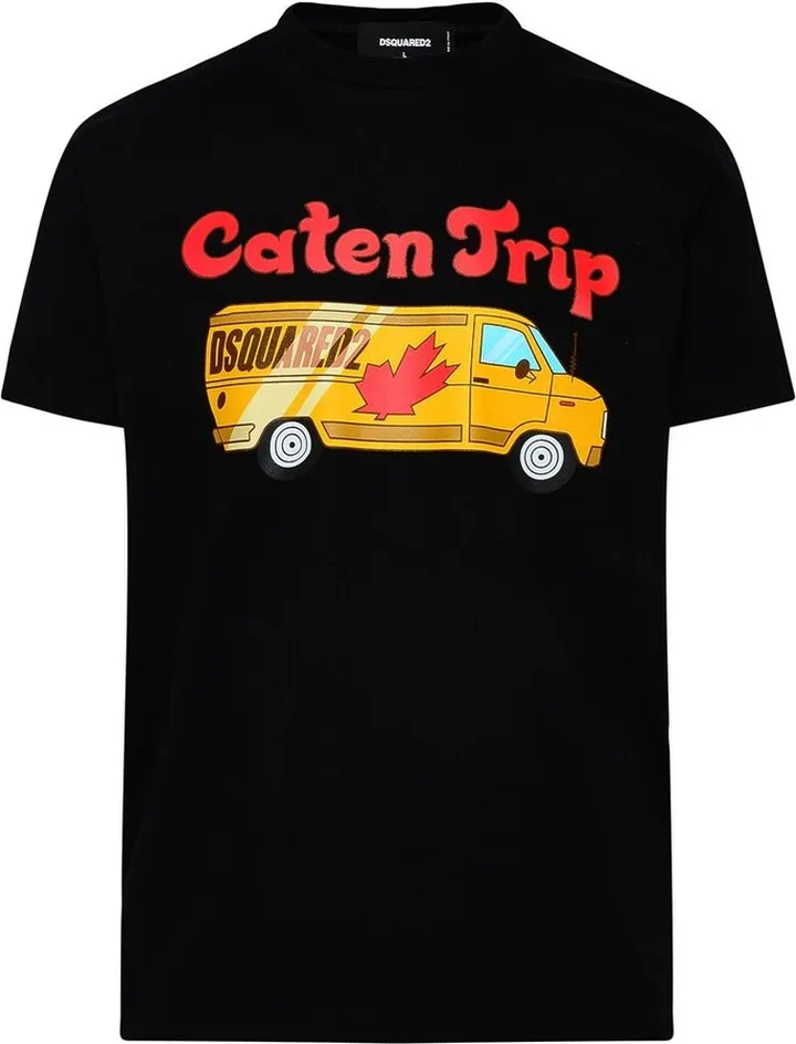 Dsquared2 Graphic Printed Crewneck T-Shirt