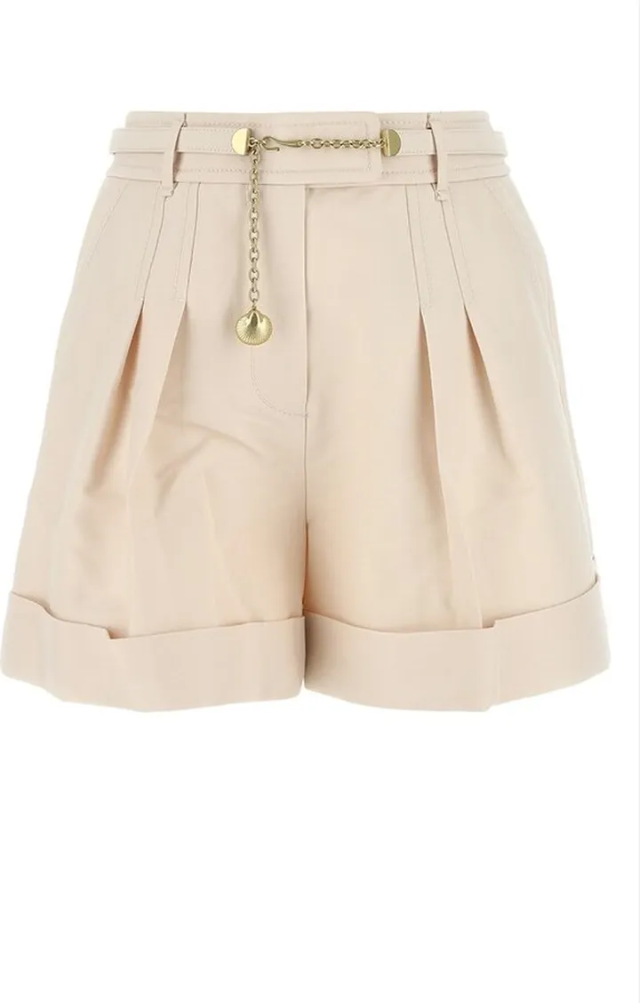 Zimmermann Belted Pleated Shorts