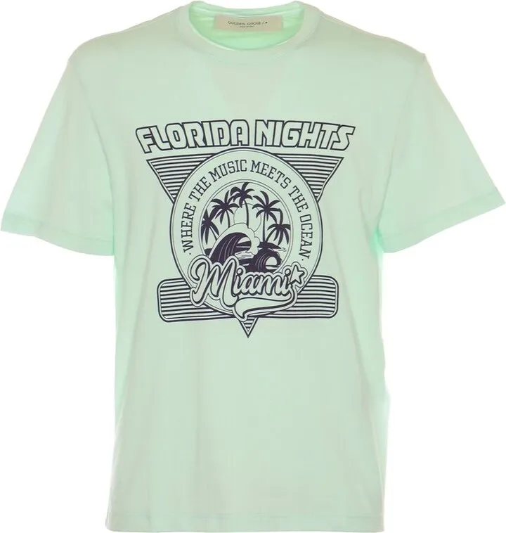 Golden Goose Deluxe Brand Graphic Printed Crewneck T-Shirt