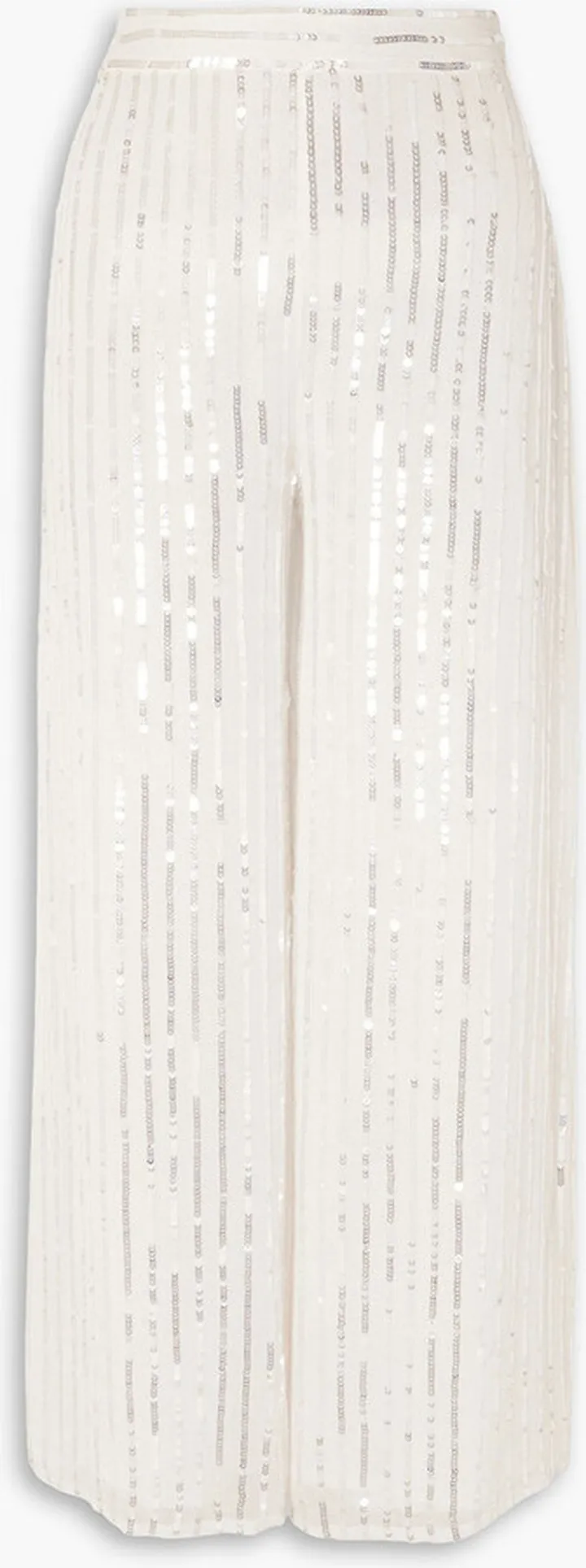 Neri sequin-embellished crepe wide-leg pants