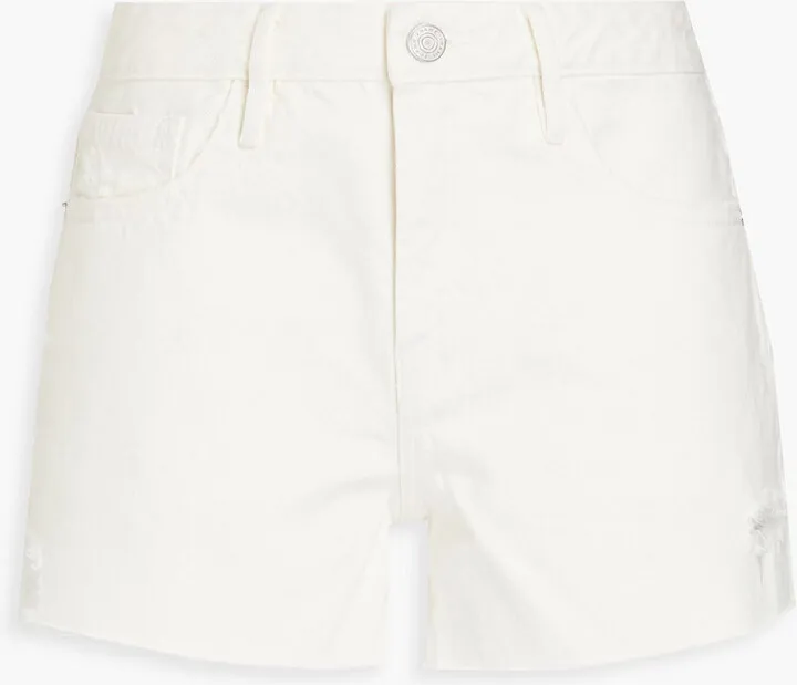 Le Grand Garcon distressed denim shorts