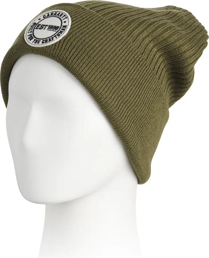 Knit Cuffed Craftsman Patch Beanie