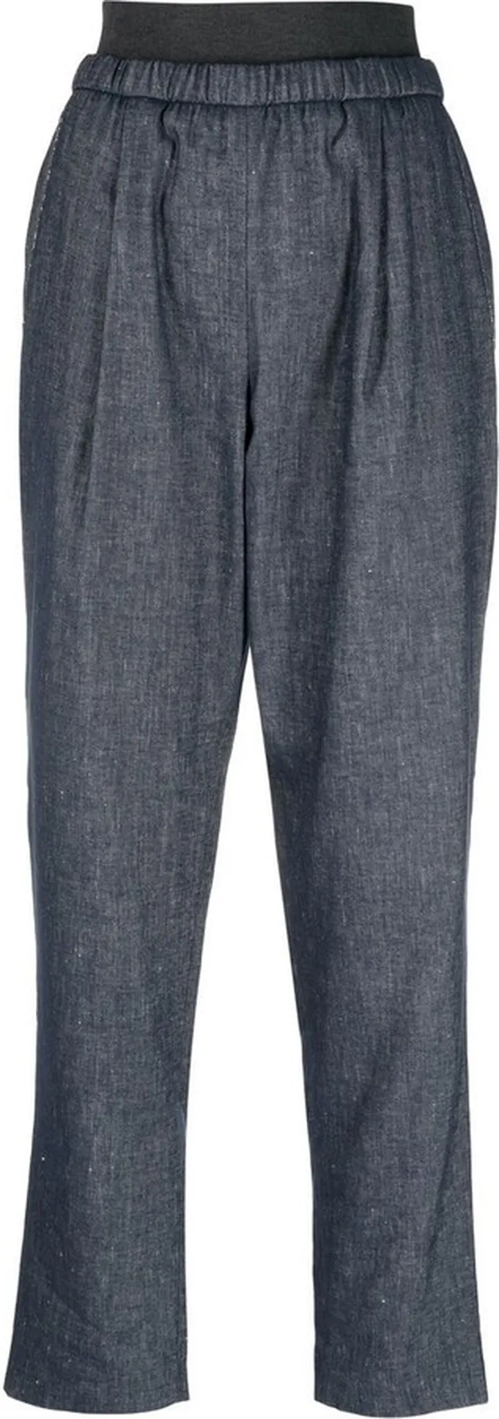 Layered Straight-Leg Trousers