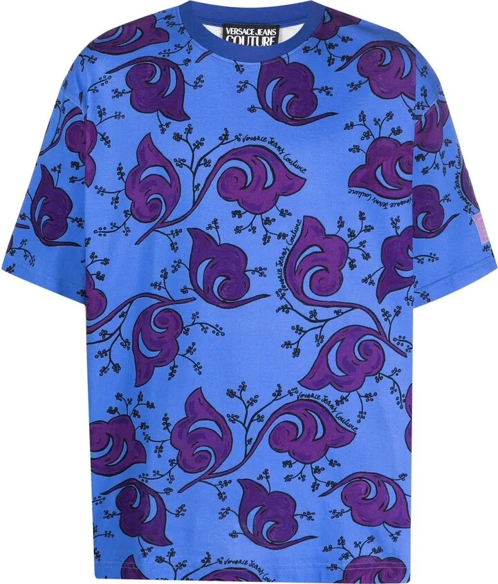 baroque-print short-sleeve T-shirt